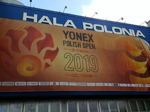 Baner na Hali Polonia w Częstochowie – realizacja Komplexdruk