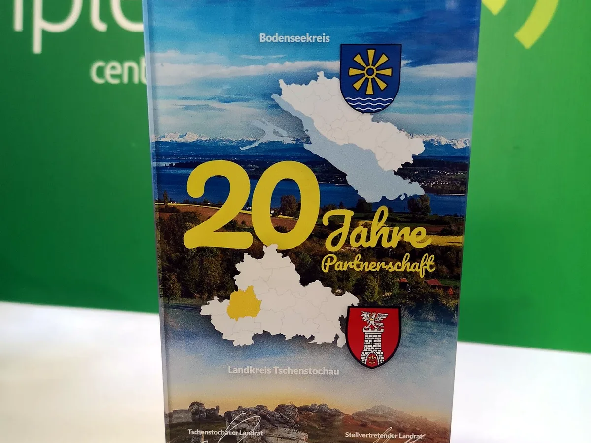 Roll-up wydrukowany dla powiatu na jubileusz